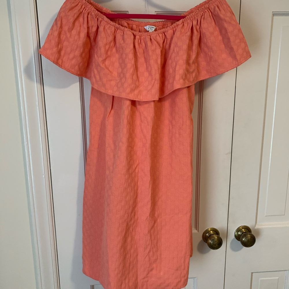 Crown & Ivy off the shoulder dress sz M